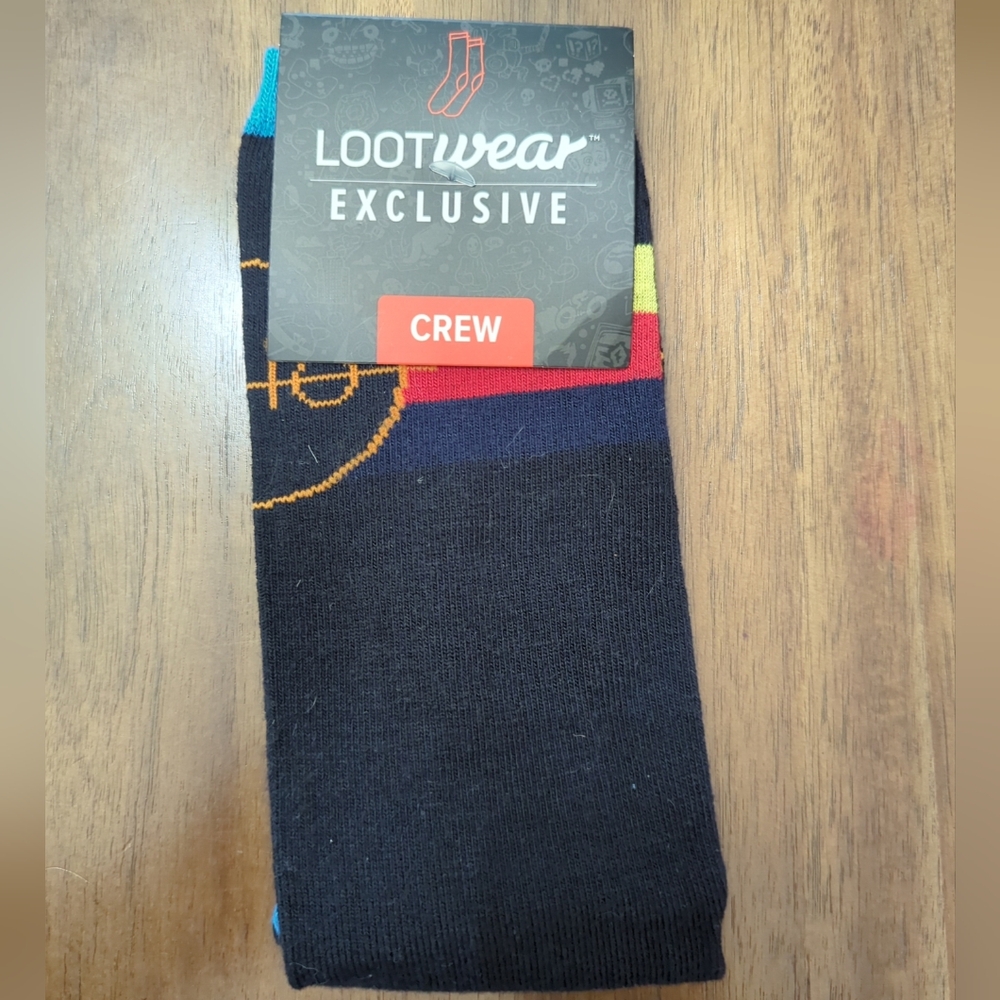LootCrate Exclusive BBC Doctor Who Graphics Crew Cut Socks size 6-12